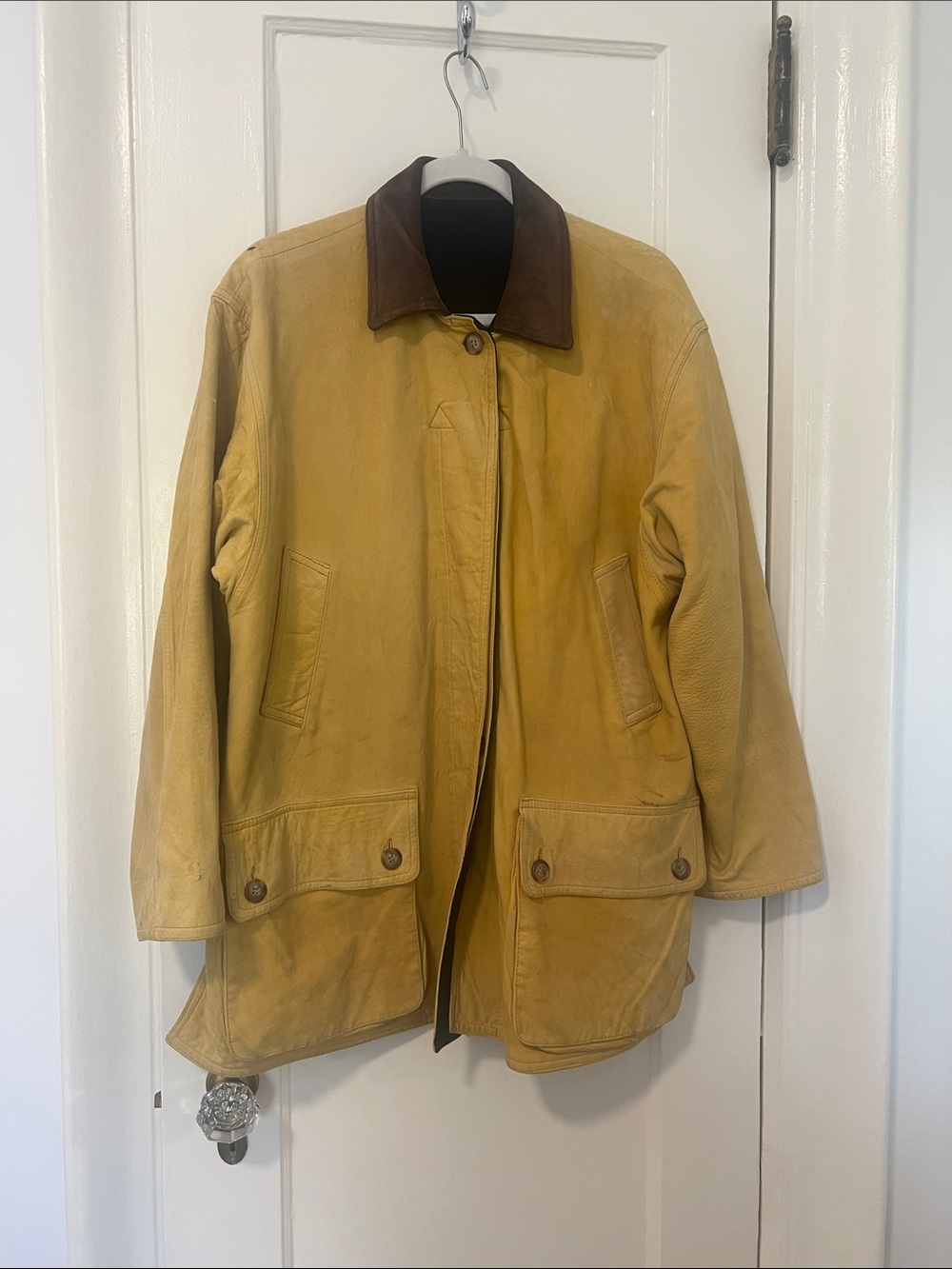 Vintage Abercrombie & Fitch reversible Leather and wool Field Jacket